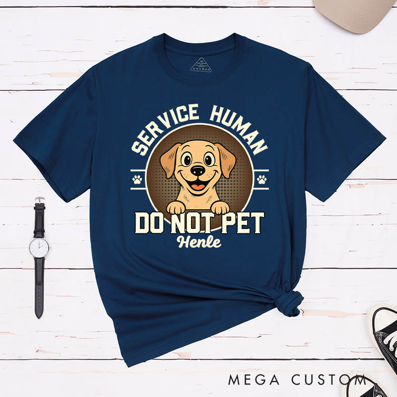 Personalized Service Human Logo T-Shirt Gifts for Pet Lover for Dog Lover