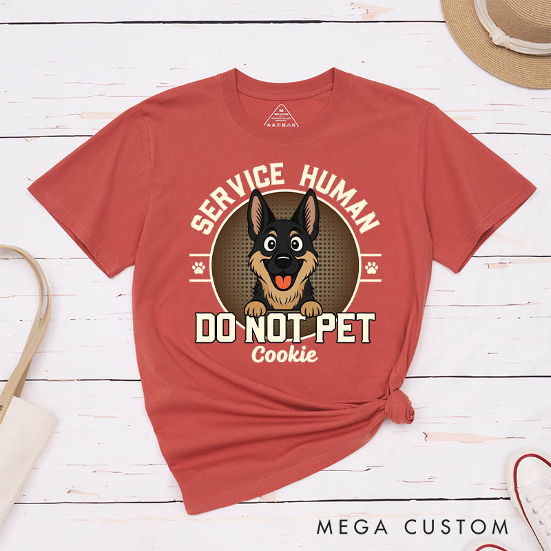Personalized Service Human Logo T-Shirt Gifts for Pet Lover for Dog Lover