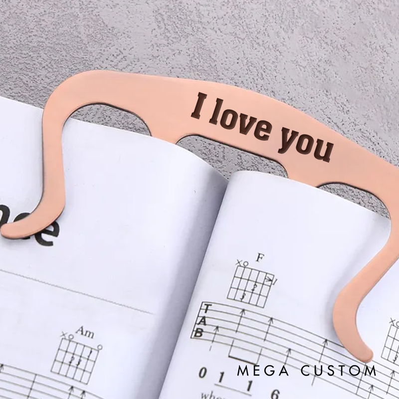 Personalized Music Sheet Bookmarks Custom Name and Date Gift for Lovers Friends Music Lovers for Anniversary Birthday Presents
