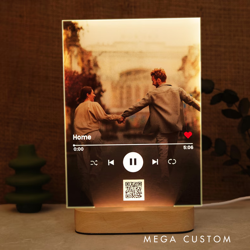 Personalized Song Acrylic Plaque Custom Frame and Anniversary Gift for Him and Birthday Gift and Wedding Gift and Christmas Gift