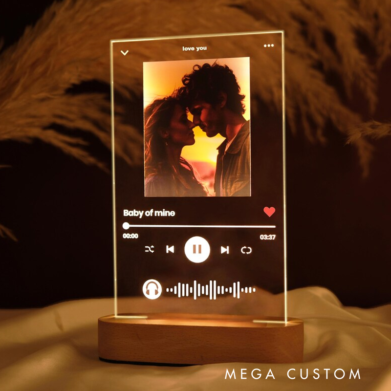 Personalized Song Acrylic Plaque and Mothers Day Gift and Valentines Day Gift and Birthday Gift and Wedding Gift and Christmas Gift