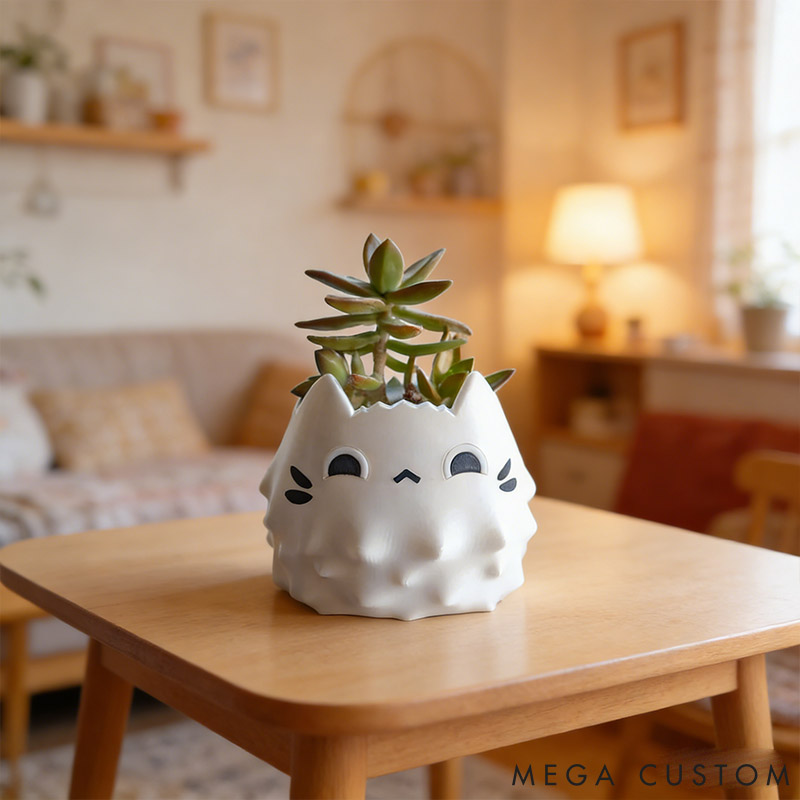 Personalized Suspicious Cat Planter Kawaii Pen & Pencil Holder Succulent Pot Gift for Pet Lover for Cat Lover