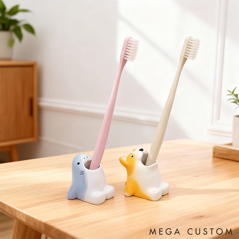 Personalized Toothbrush Holder Stand Pen Pencil Holder Gift for Pet Lover