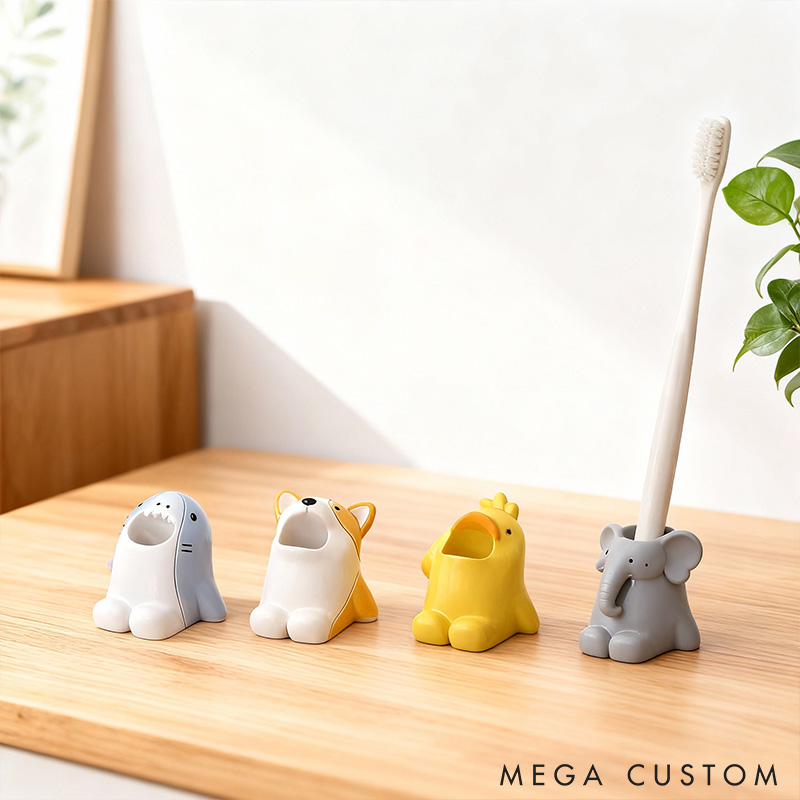 Personalized Toothbrush Holder Stand Pen Pencil Holder Gift for Pet Lover