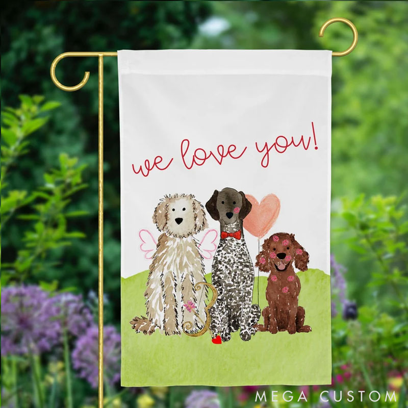 Personalized Welcome Mix and Match Pet Garden Flag Gifts For Pet Lover For Dog Lover