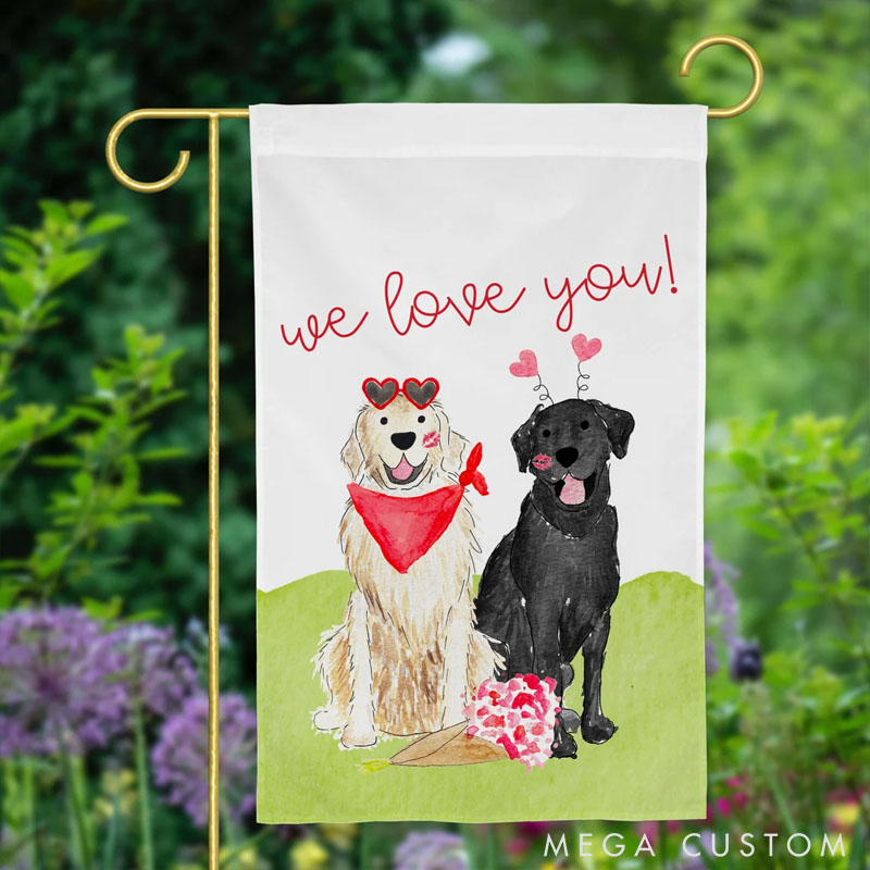 Personalized Welcome Mix and Match Pet Garden Flag Gifts For Pet Lover For Dog Lover