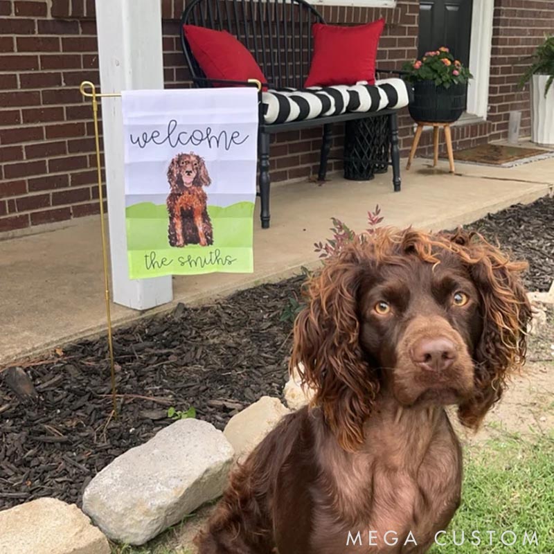 Personalized Welcome Mix and Match Pet Garden Flag Gifts For Pet Lover For Dog Lover
