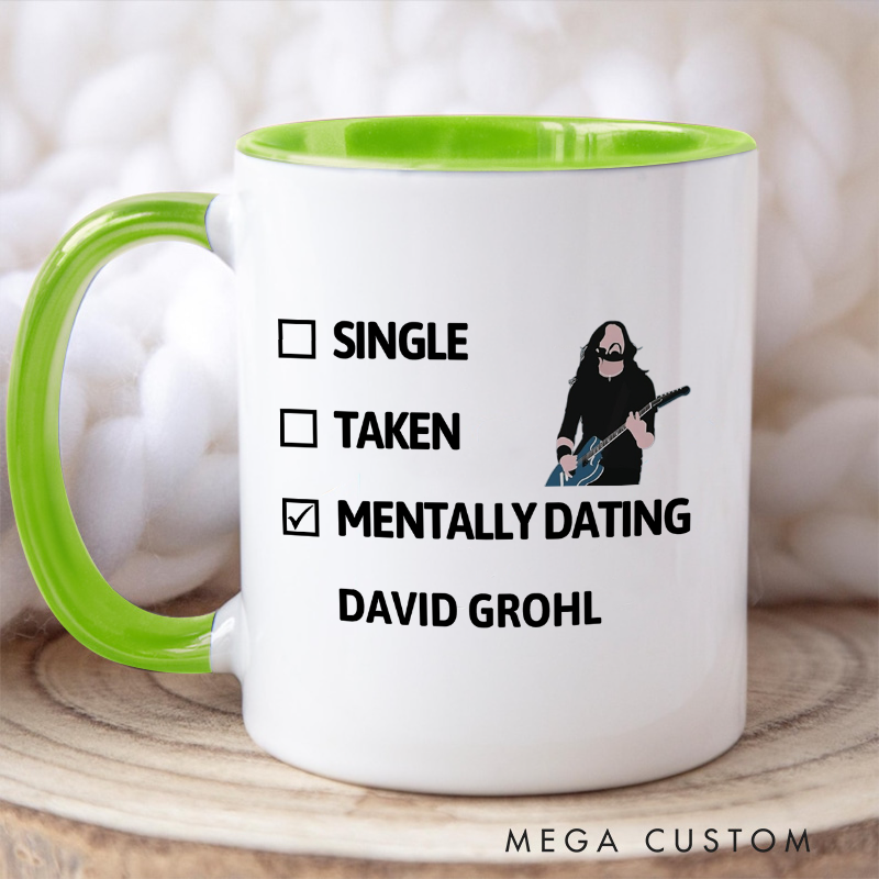 Personalized Your Name Colored Mugs Single Taken Mentally Dating Colored Mugs