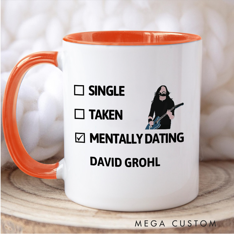 Personalized Your Name Colored Mugs Single Taken Mentally Dating Colored Mugs