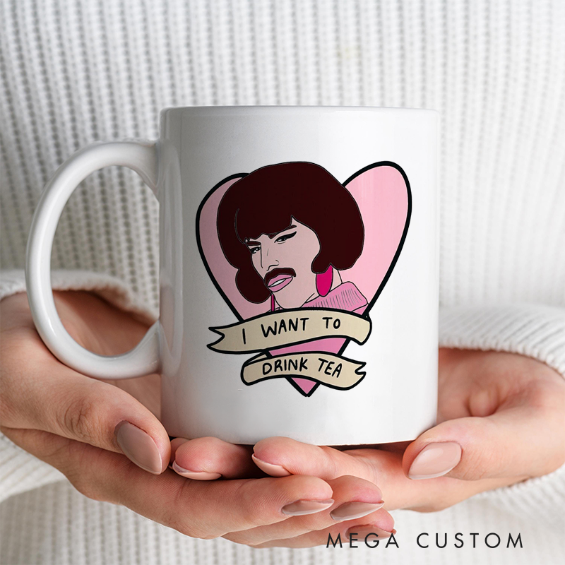 Personalized Your Name Mug I Want to Drink Tea and Music Lover Gift