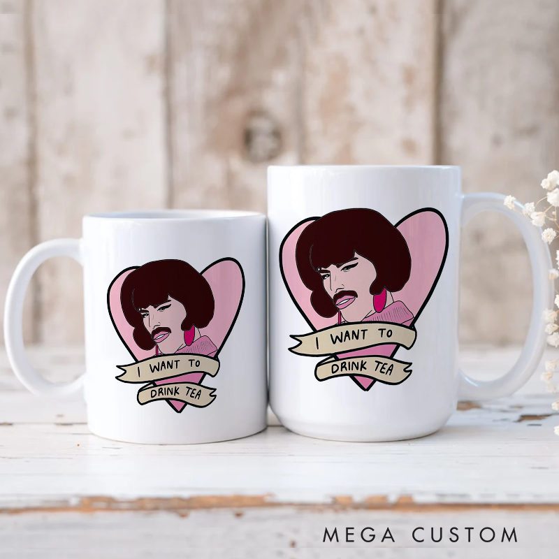 Personalized Your Name Mug I Want to Drink Tea and Music Lover Gift