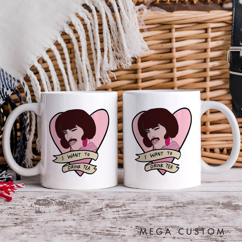 Personalized Your Name Mug I Want to Drink Tea and Music Lover Gift