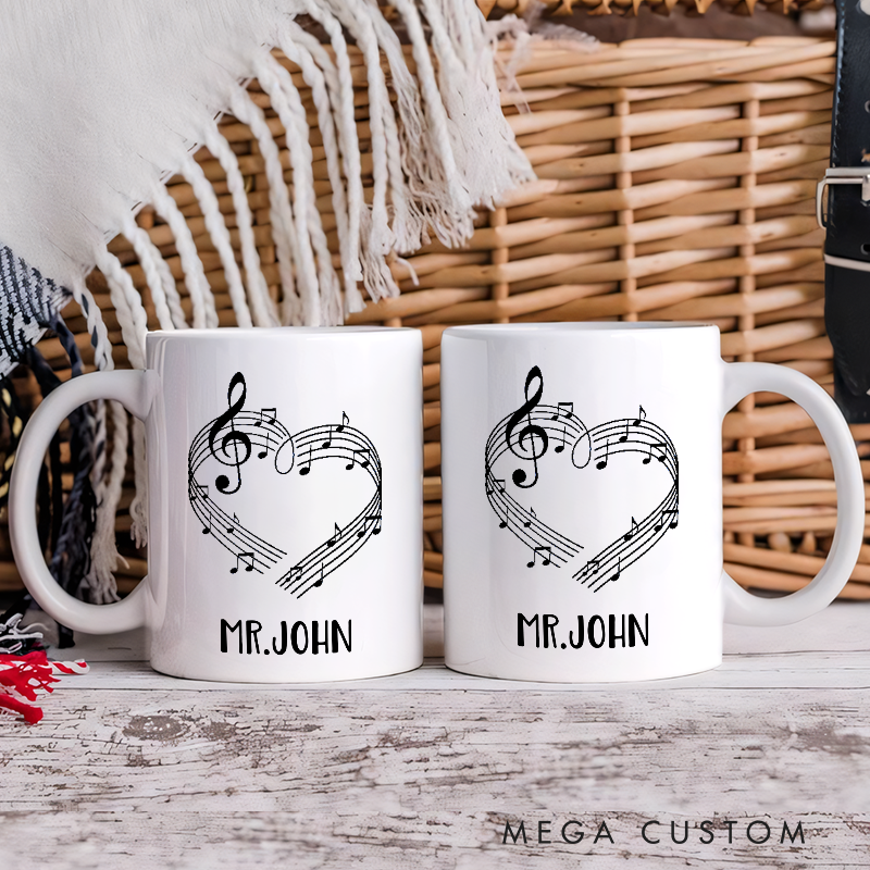 Personalized Your Name Mug Music Teacher Personalized Tumbler Band Director Gift and Piano Teacher Gift