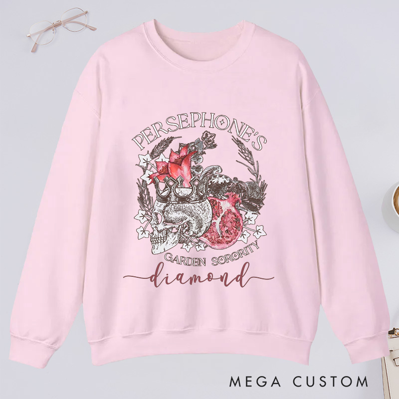 Personalized Persephone's Garden Classic Sweatshirts Garden Sorority Sweatshirt with Name Plant Lover Gift Gardening Gift for Gardener