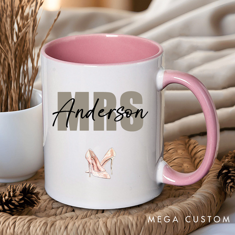 Personalized Mr. & Mrs. Wedding Mugs Wife Husband Coffee Mug for Couple Groom Bride Ceramic Coffee Cup for Him Her
