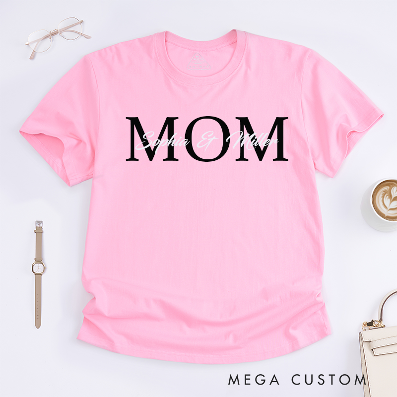 Personalized a Gift for My Mother Font Overlap Design Classic T-shirt