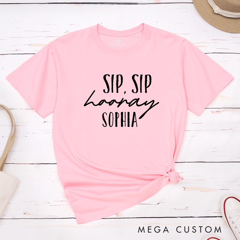 Personalized Bride on Cloud Wine Matching T-Shirt Bridesmaid T-Shirt Team Bride Wedding Hen Party T-Shirt Wine Bachelorette Party Gift