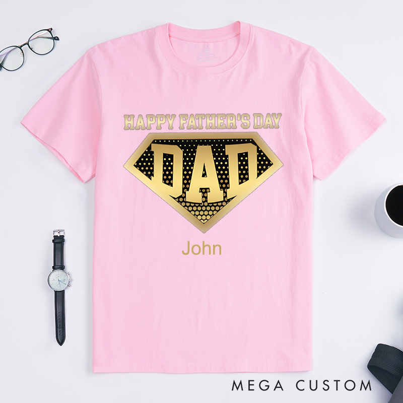 Personalized Happy Father Day Gift Super Hero Dad Classic T-shirt