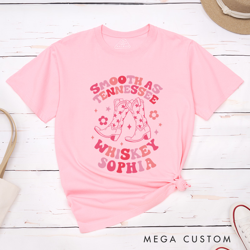 Personalized Bride Take Me Down to the Little White Church T-Shirt Country Cowgirl Hat Bridesmaid T-Shirt Wedding Team Bride Bachelorette Party Gift