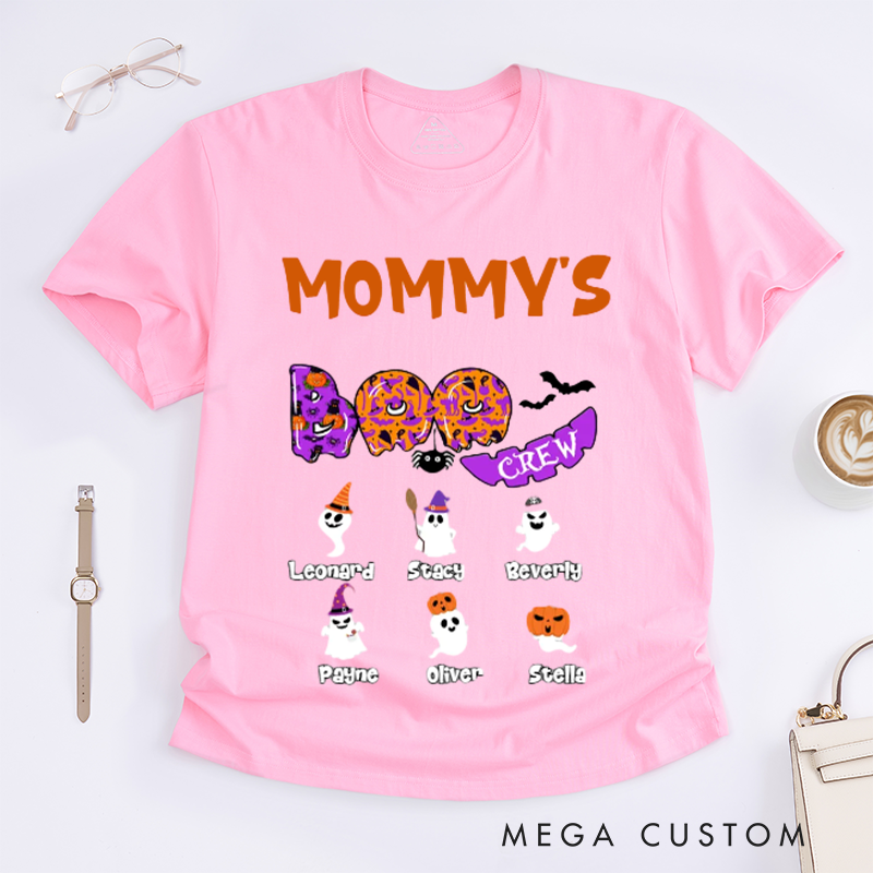 Personalized Boo Crew with Halloween Ghosts Classic T-Shirt Halloween Ideas