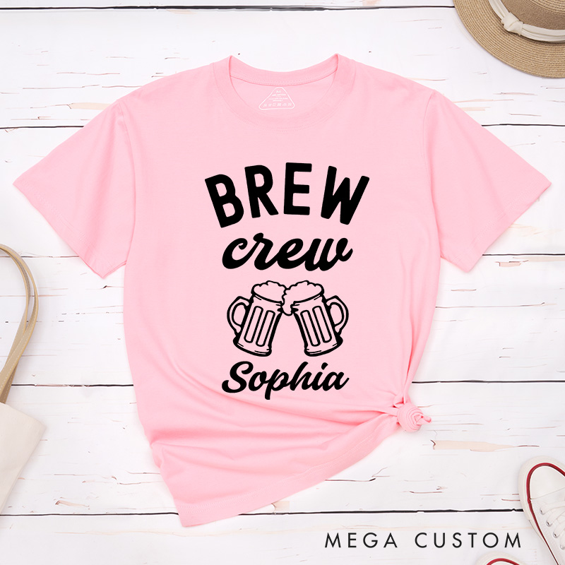 Personalized Bride Brews Before I Do's Matching T-Shirt Brew Crew T-Shirt Bridesmaid Wedding T-Shirt Bachelorette Party Gift