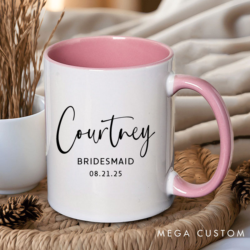 Personalized Bridesmaid Adventure With Me Down The Aisle Mug Maid of Honor Mug Bachelorette Party Mug Bridesmaid Proposal Gift Bridal Shower Mug