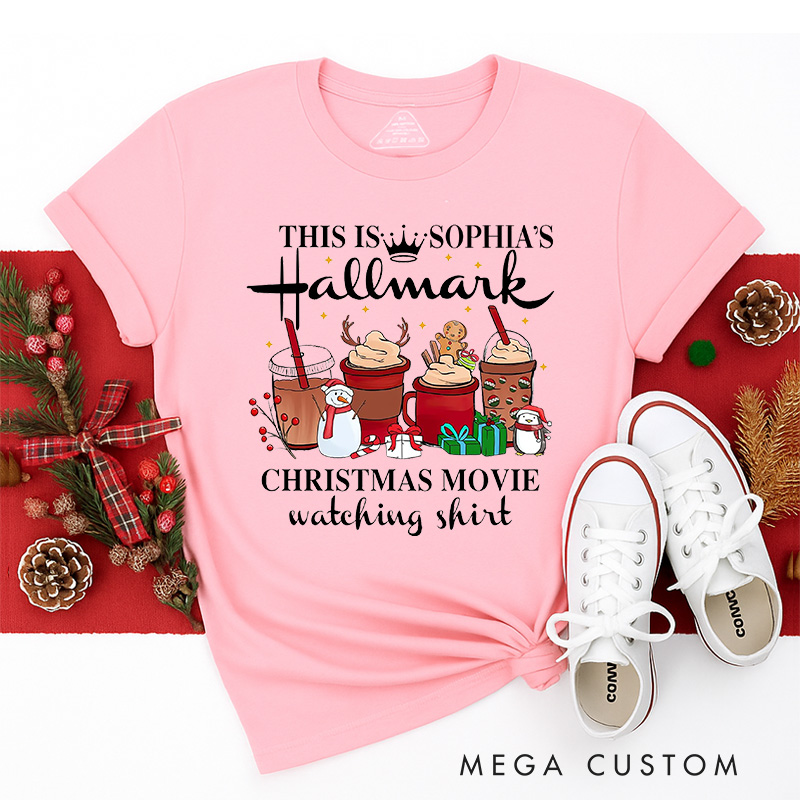 Personalized I'm Watching Christmas Movies Classic T-Shirts Christmas Film Tshirt Movie Holiday Shirt