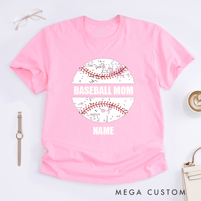 Personalized Baseball Game Day Custom Team Name Classic T-shirt