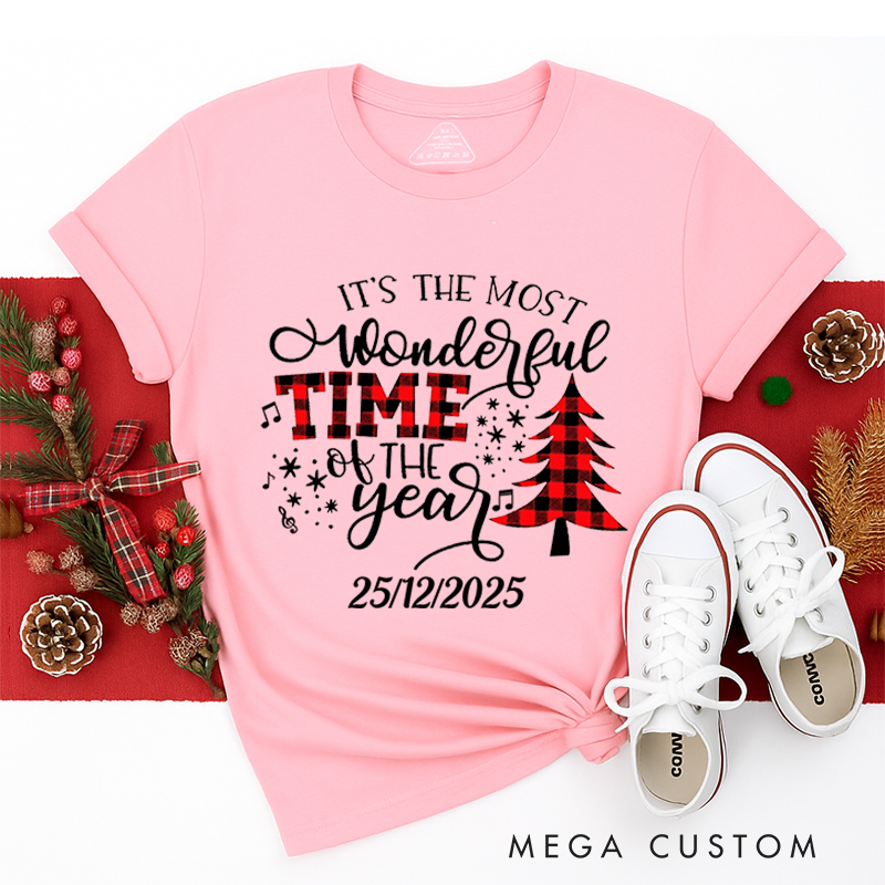 Personalized Classic T-Shirts It's the Most Wonderful Time of the Year T-Shirts Christmas Tee