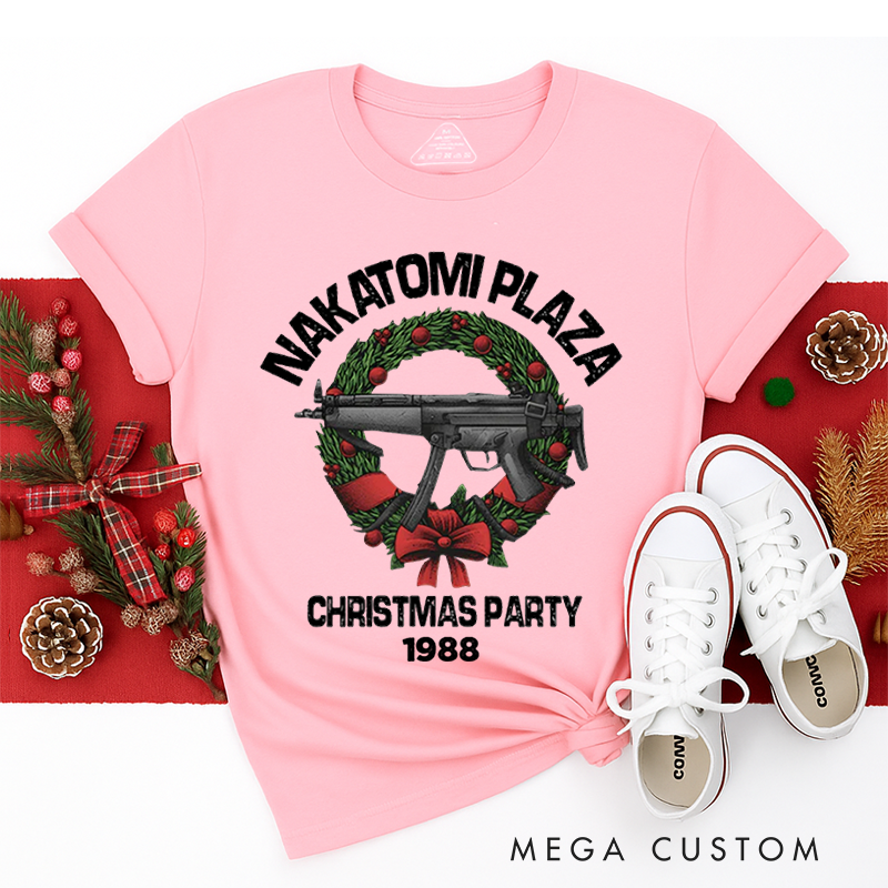 Personalized Classic T-Shirts Nakatomi Plaza Christmas Party Tee Patriotic Tribute Tee American Pride Veteran Support