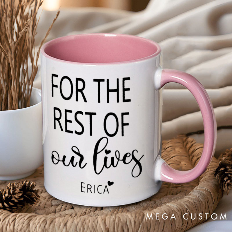 Personalized Couple Let's Have Coffee Together for the Rest of Our Lives Mug Couple Valentine's Day Coffee Mug for Husband Wife Boyfriend Girlfriend