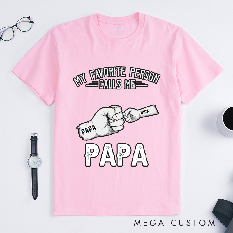 Personalized a Dad Like No Other My Favorite People Call Me Papa Classic T-shirt 