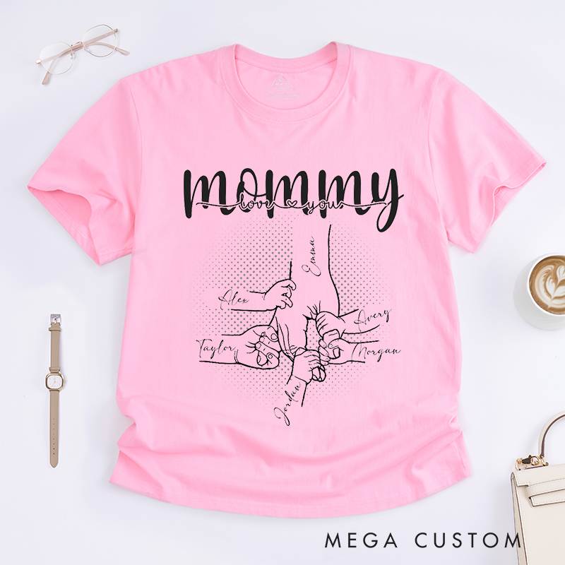 Personalized a Mother's Love is Forever and always Classic T-shirt Gifts for Mom Grandma