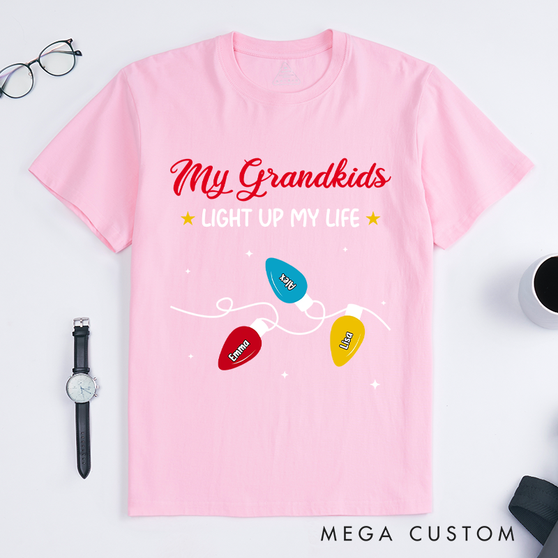Personalized the Light of Grandma Life Classic T-Shirt Christmas Gift for Mom Grandma