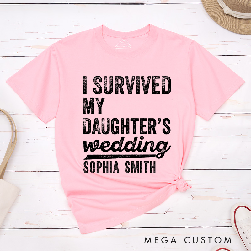 Personalized Retro Mother of the Bride Matching T-Shirt with Name Vintage Mother of the Groom T-Shirt MOB MOG Wedding T-Shirt Bachelorette Party Gift