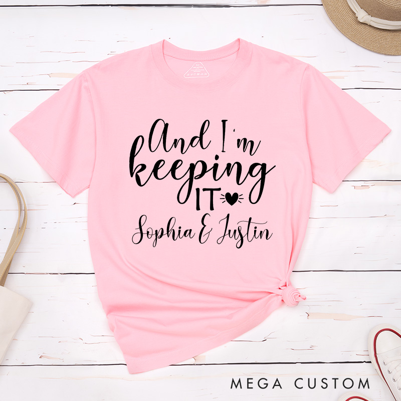 Personalized Couple She Stole My Heart And I'm Keeping It Matching T-Shirt Valentine's Day T-Shirt for Husband Wife Boyfriend Girlfriend Gift