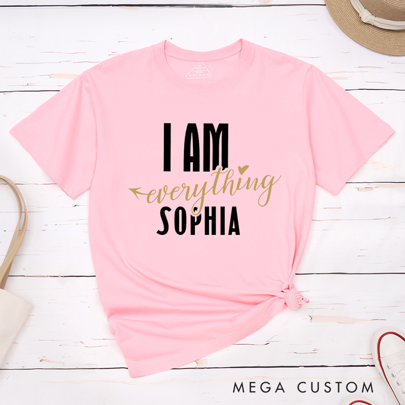 Personalized Couple I Have Everything I Need Arrow Matching T-Shirt Valentine's Day I Am Everything T-Shirt for Husband Wife Boyfriend Girlfriend