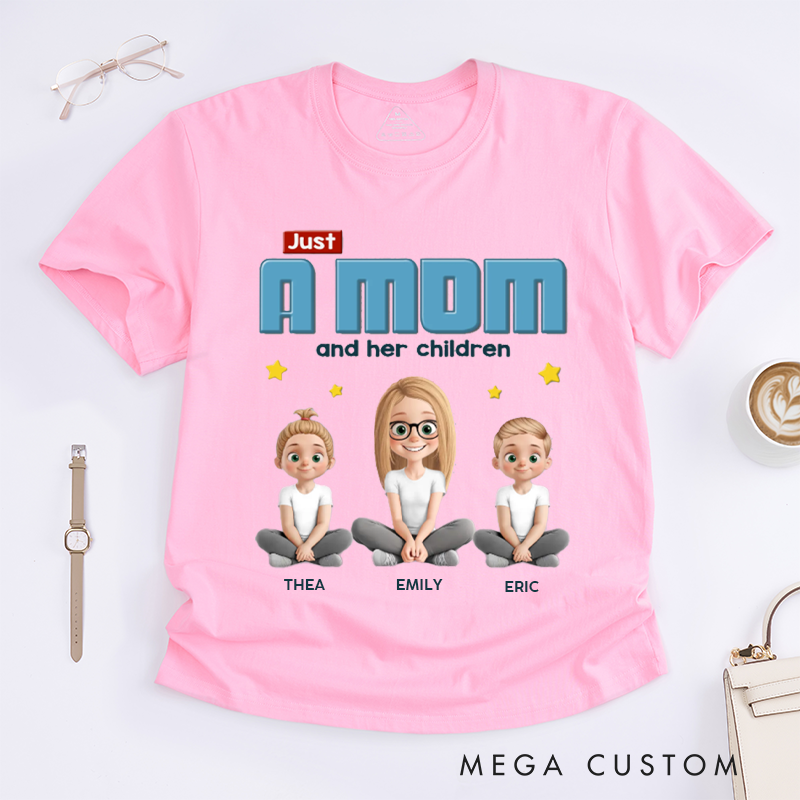 Personalized Just a Mom and His Child Gift for Mom Classic T-shirt