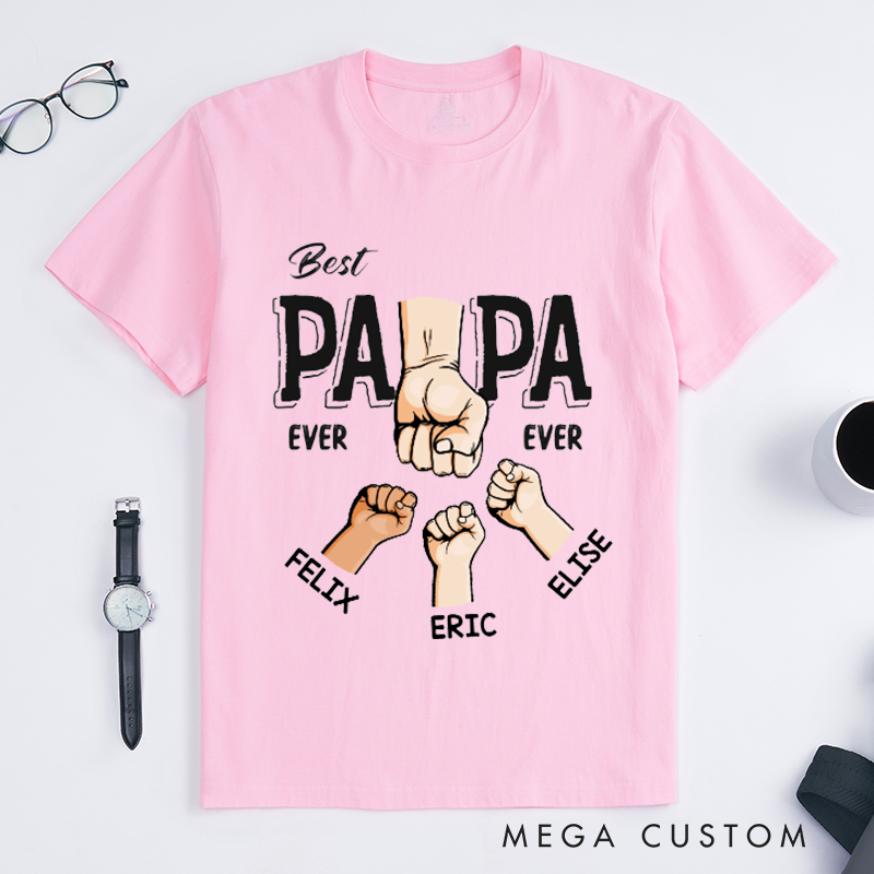 Personalized Best Dad Ever Ever Gift for Dad Classic T-Shirt