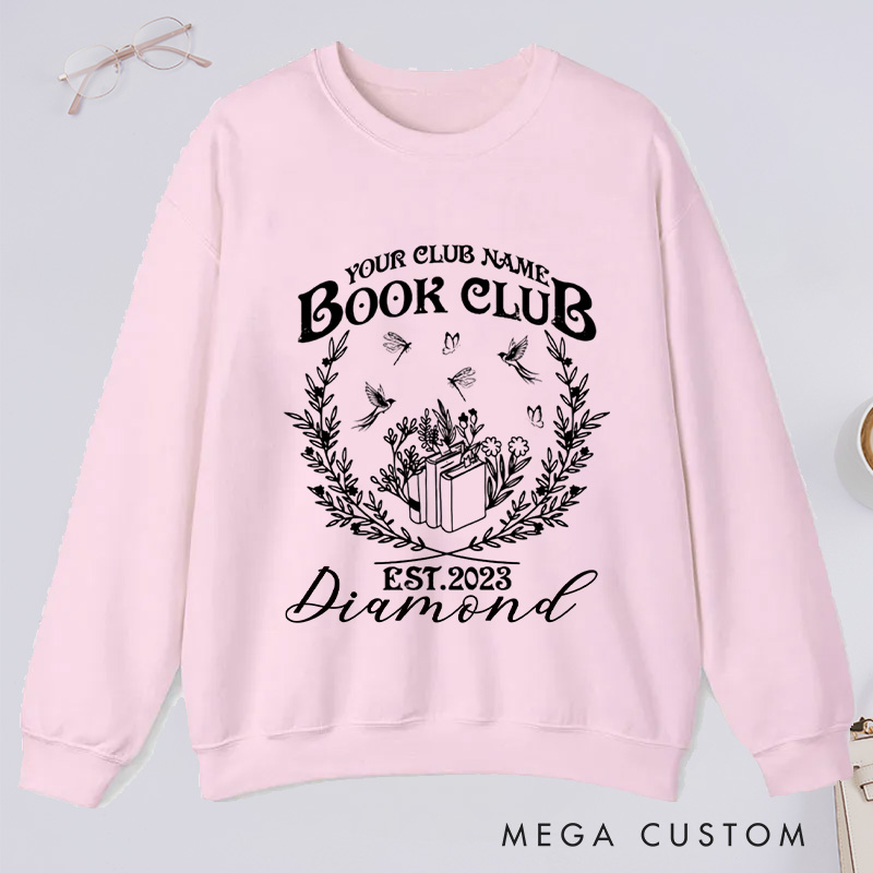 Personalized Book Club Classic Sweatshirts Since Reading Club Sweatshirt with Name Sweatshirt Book Lovers Gift Librarian Gift Reading Gift