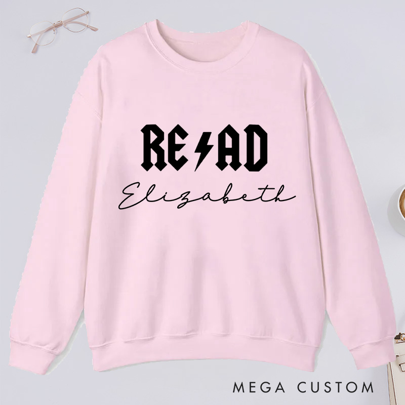 Personalized Read Classic Sweatshirts Custom Bookish Sweatshirt with Name for Book Lover Gift Librarian Gift Reader Gift Reading Gift