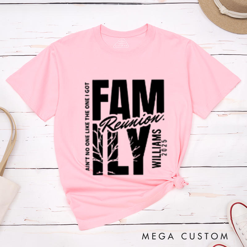 Personalized Custom Ain't No Family Like Ours' Matching Reunion Shirts with Your Family Name Classic T-shirt