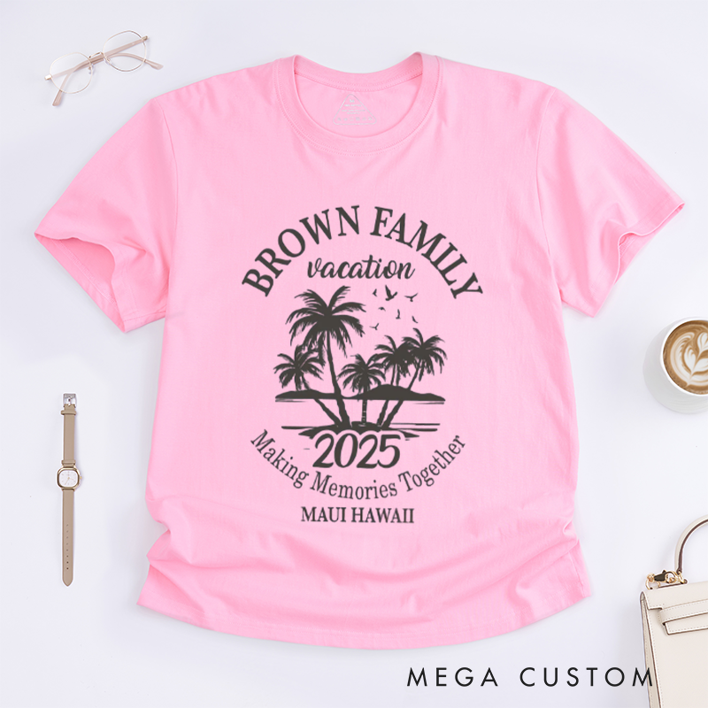 Personalized 2025 Family Vacation Matching Shirts and Make Memories in Comfort and Style Classic T-shirt