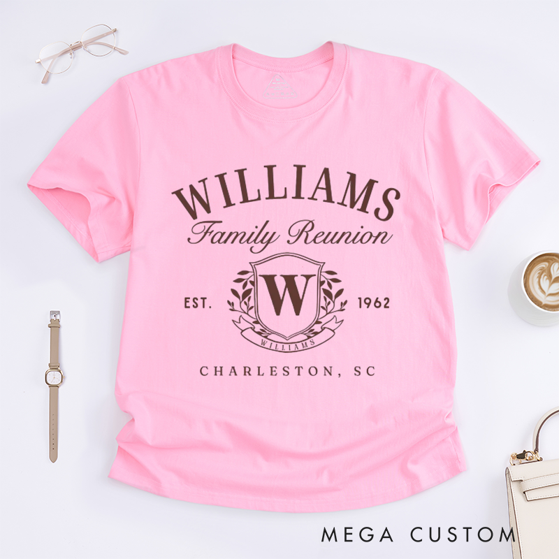 Personalized Cousin Reunion Shirts with Family Names and Monograms Classic T-Shirt