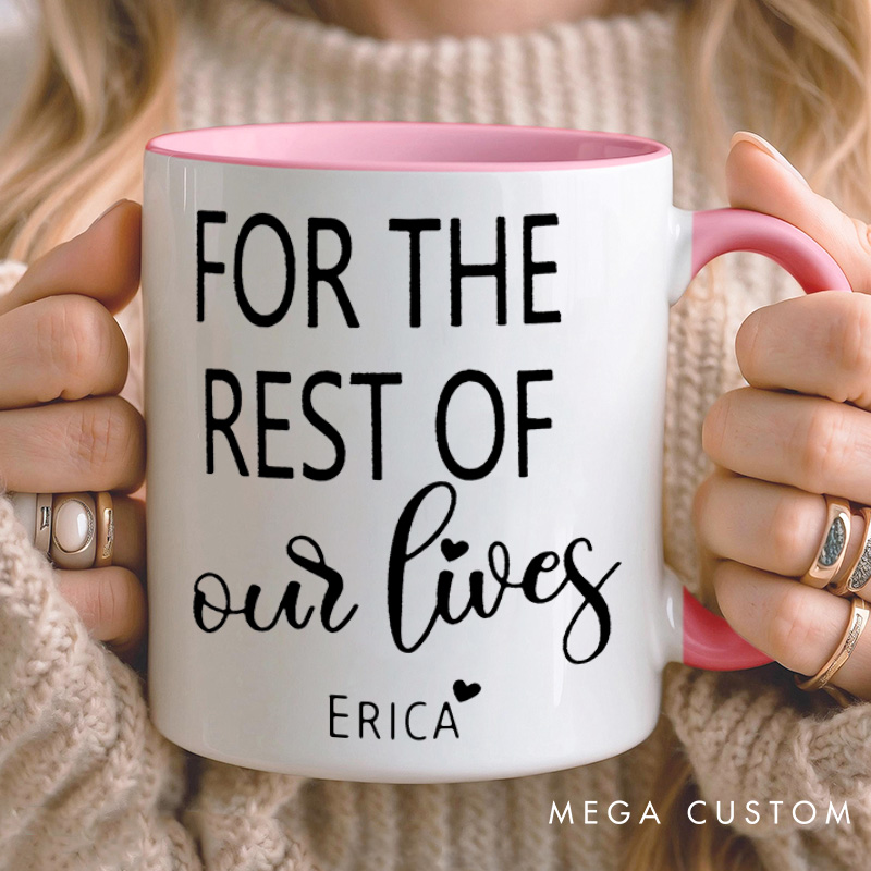 Personalized Couple Let's Have Coffee Together for the Rest of Our Lives Mug Couple Valentine's Day Coffee Mug for Husband Wife Boyfriend Girlfriend