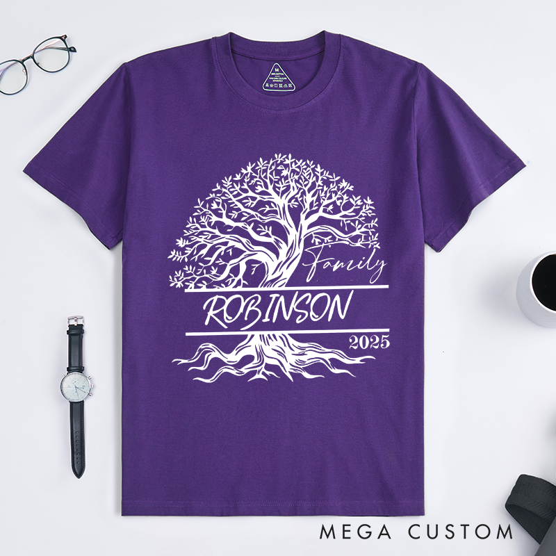 Personalized Custom Family Reunion Matching T-Shirts Family Tree Classic T-shirt