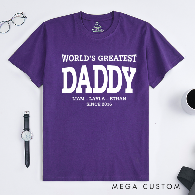 Personalized a Gift World's Greatest Dad Matching Outfit