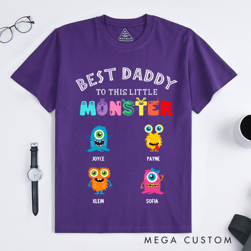 Personalized Best Daddy Grandpa to these Little Monsters Classic T-Shirt