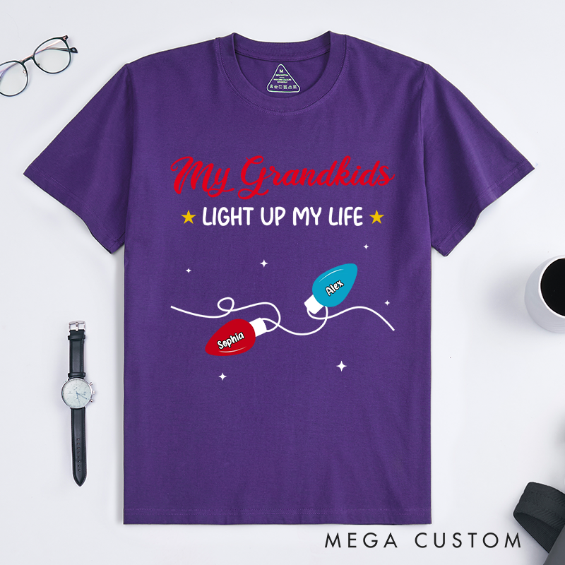 Personalized the Light of Grandma Life Classic T-Shirt Christmas Gift for Mom Grandma