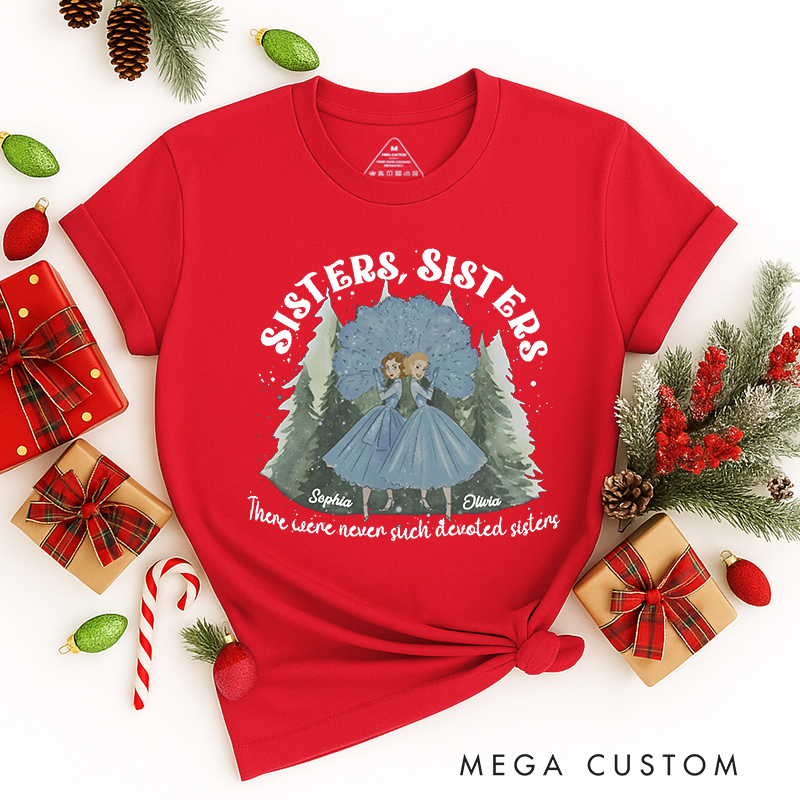 Personalized Classic T-Shirts Vintage White Movie Christmas Tee Haynes Sisters Tee Christmas Song Tee
